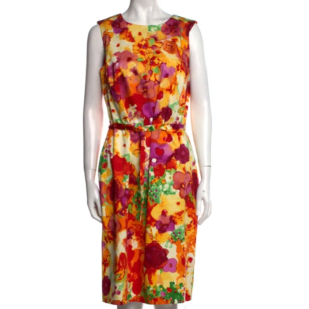 St. John Floral Dress